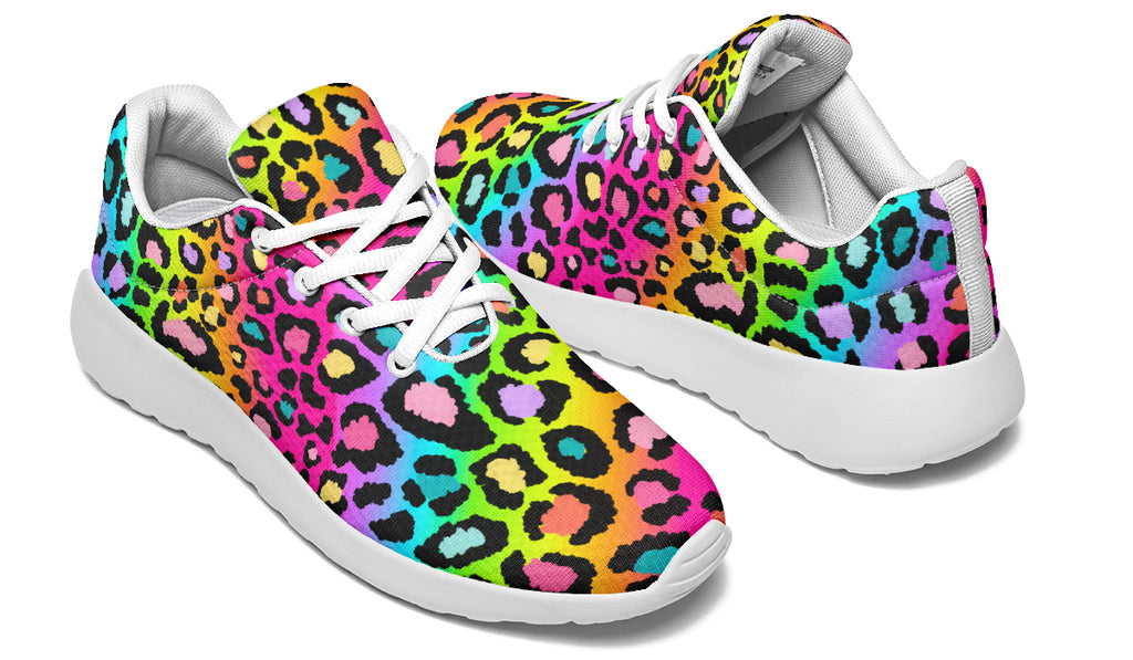 Rainbow Leopard Sneakers - Offbeat Sweetie