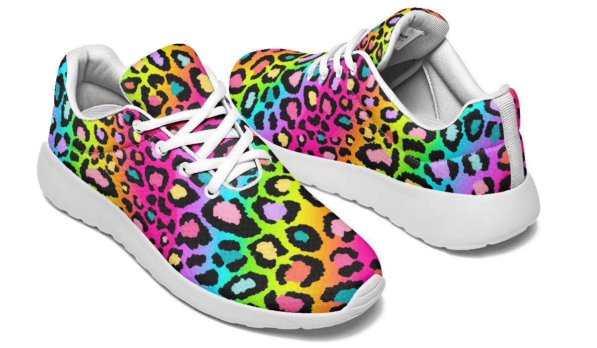 Rainbow Leopard Sneakers - Offbeat Sweetie