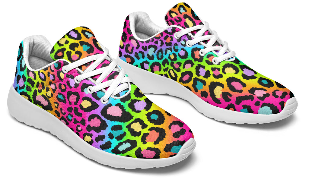 Rainbow Leopard Sneakers - Offbeat Sweetie