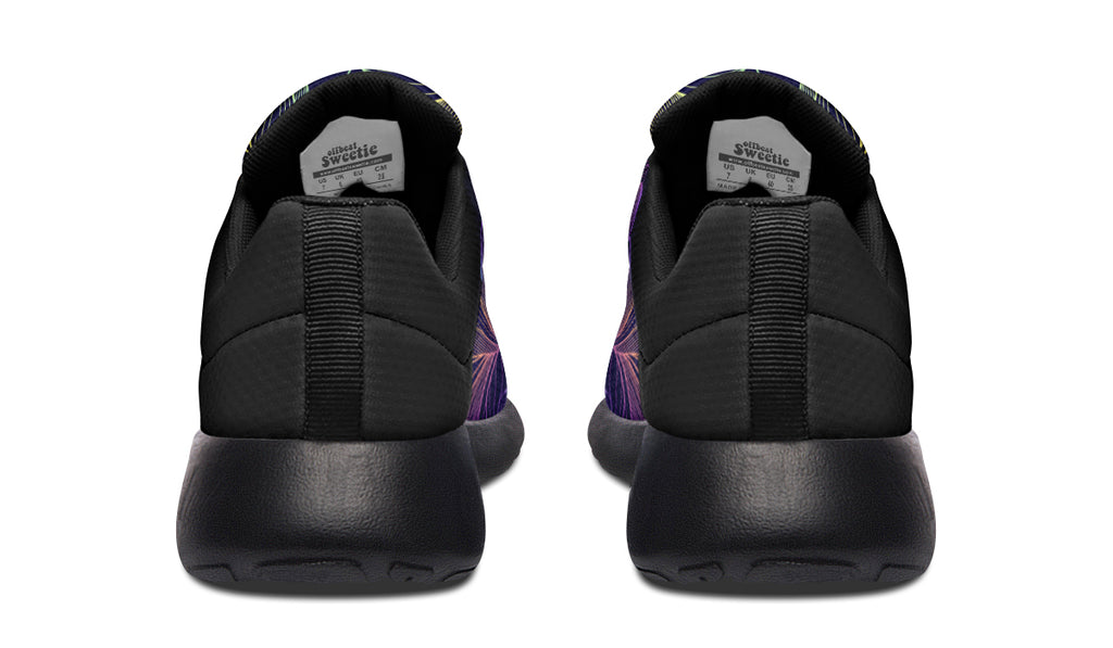 Rainbow Lotus Flowers Sneakers - Offbeat Sweetie