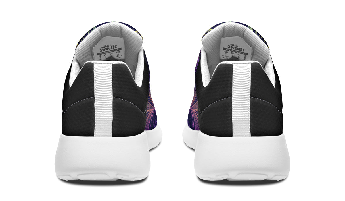 Rainbow Lotus Flowers Sneakers - Offbeat Sweetie