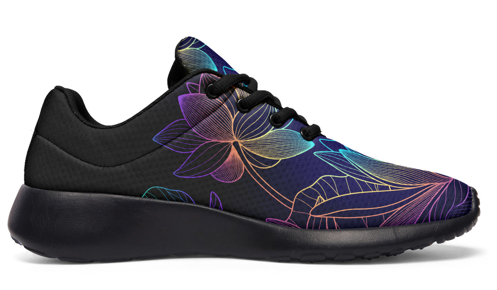 Rainbow Lotus Flowers Sneakers - Offbeat Sweetie
