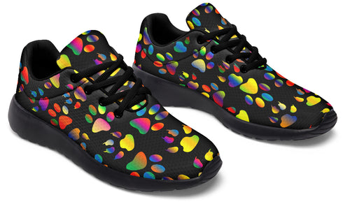 Rainbow Paw Prints Sneakers - Offbeat Sweetie