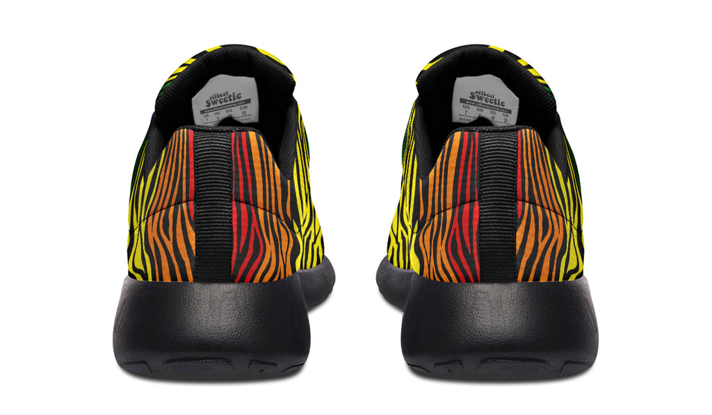 Rainbow Zebra Sneakers - Offbeat Sweetie