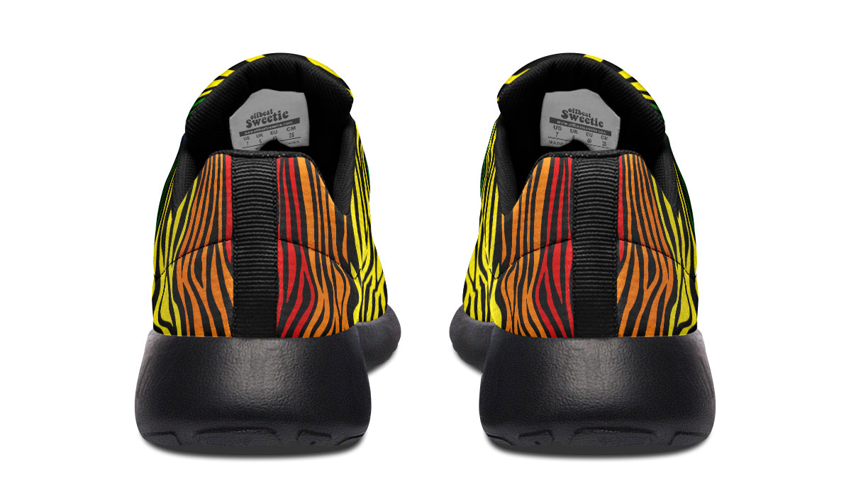 Rainbow Zebra Sneakers - Offbeat Sweetie