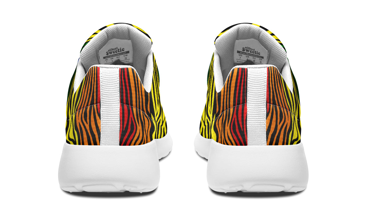 Rainbow Zebra Sneakers - Offbeat Sweetie