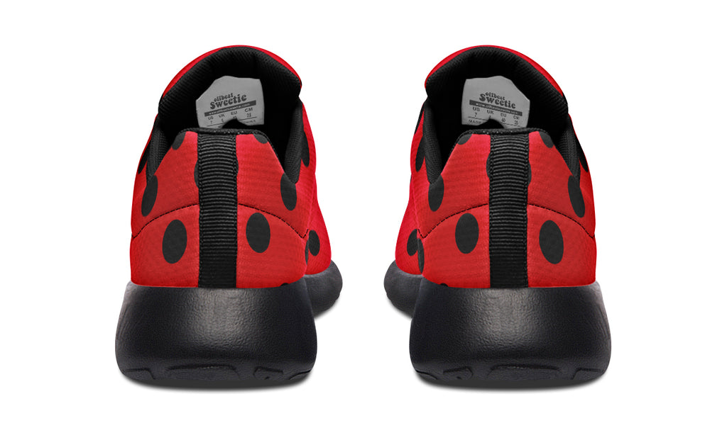 Red And Black Polka Dot Sneakers