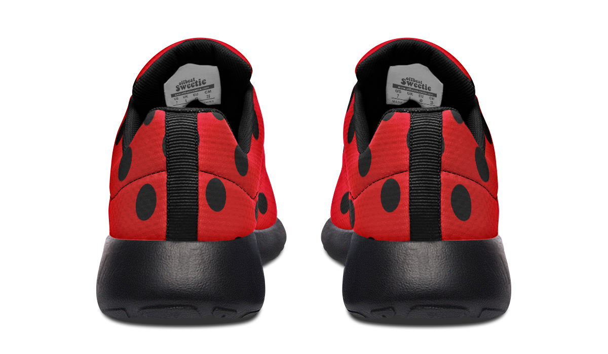 Red And Black Polka Dot Sneakers