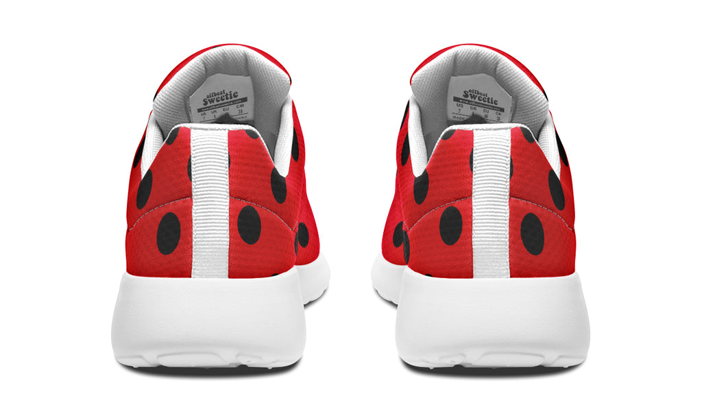 Red And Black Polka Dot Sneakers