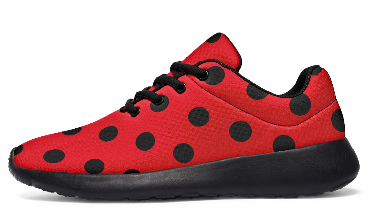 Red And Black Polka Dot Sneakers