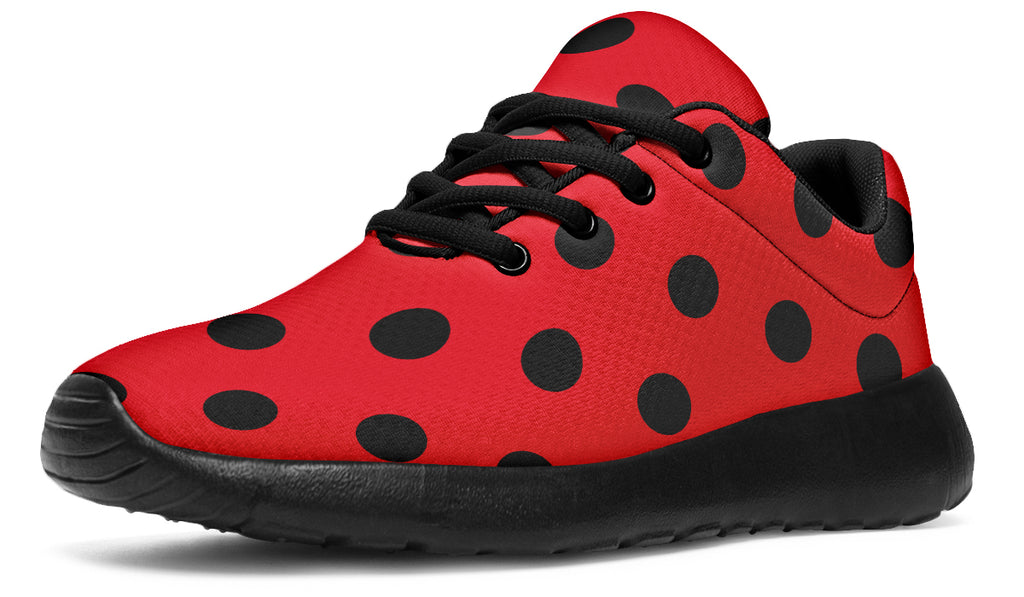 Red And Black Polka Dot Sneakers