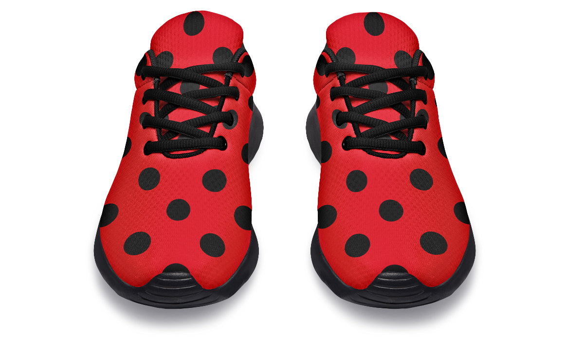 Red And Black Polka Dot Sneakers