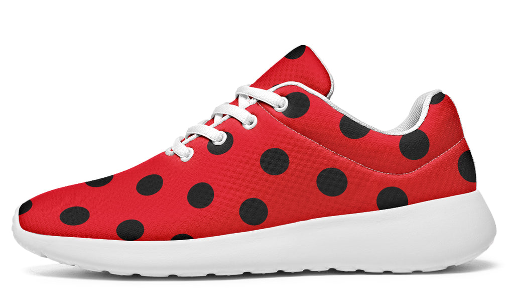 Red And Black Polka Dot Sneakers