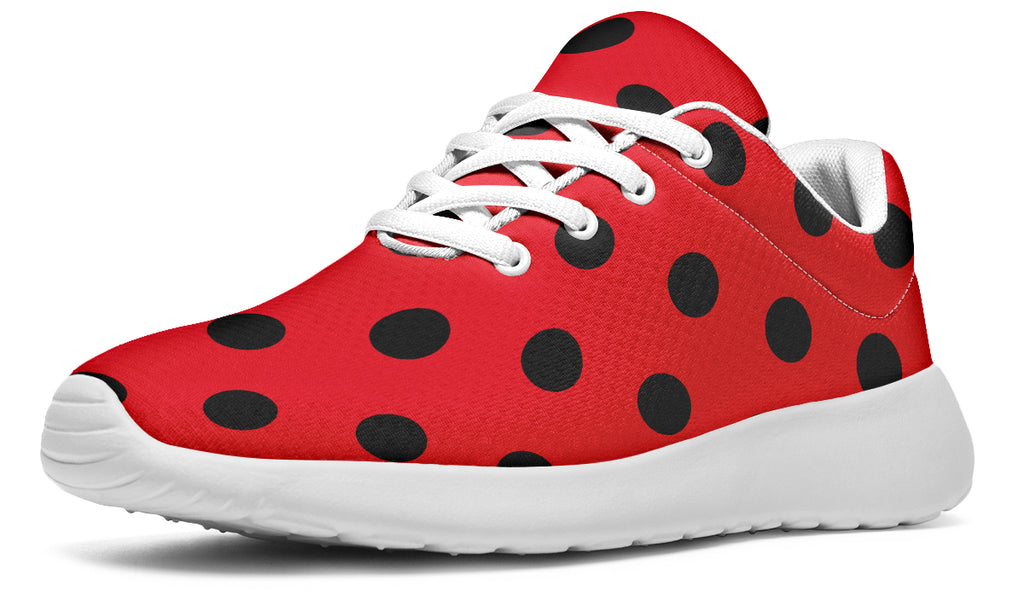 Red And Black Polka Dot Sneakers