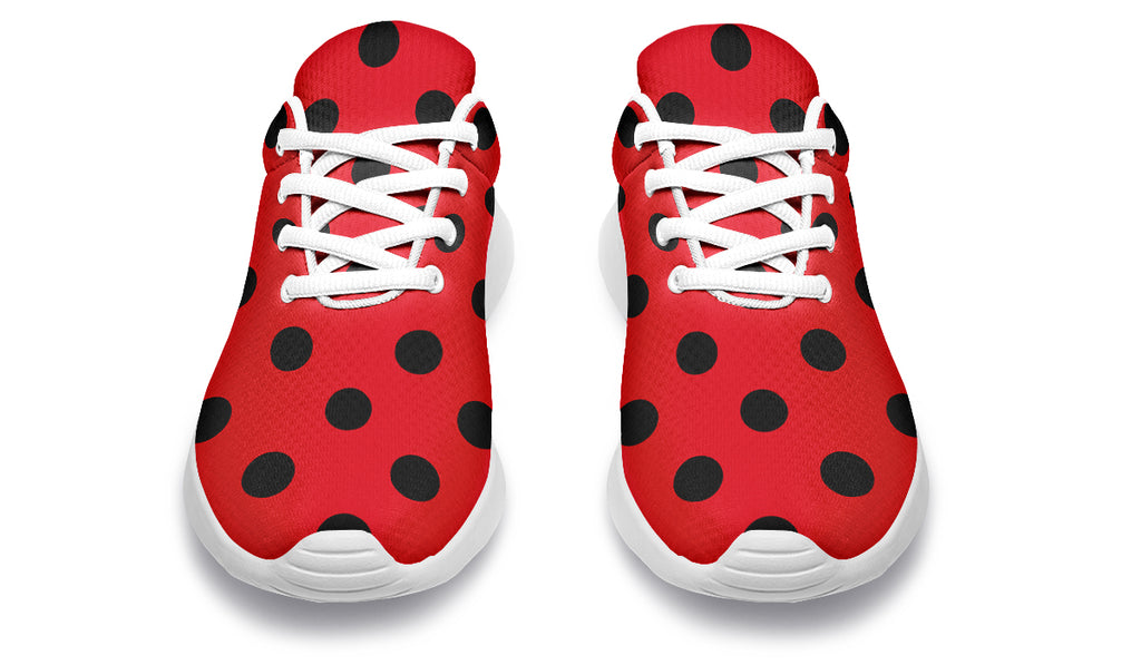 Red And Black Polka Dot Sneakers