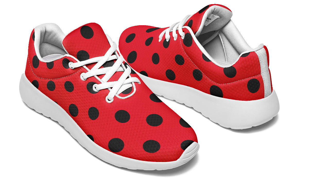 Red And Black Polka Dot Sneakers