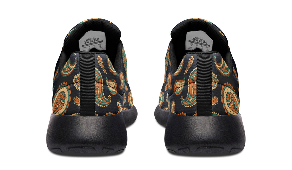 Retro Paisley Sneakers - Offbeat Sweetie