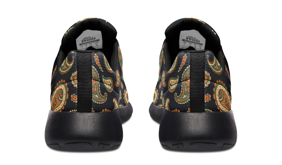 Retro Paisley Sneakers - Offbeat Sweetie