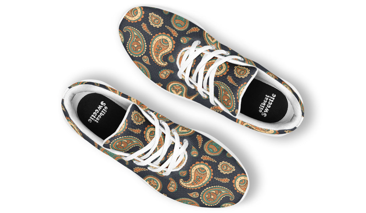 Retro Paisley Sneakers - Offbeat Sweetie