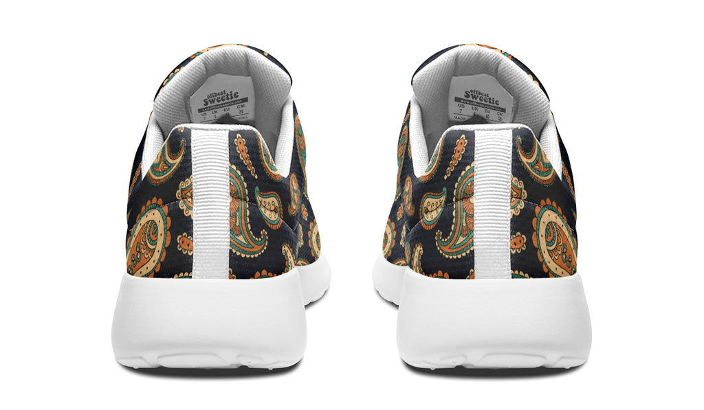 Retro Paisley Sneakers - Offbeat Sweetie