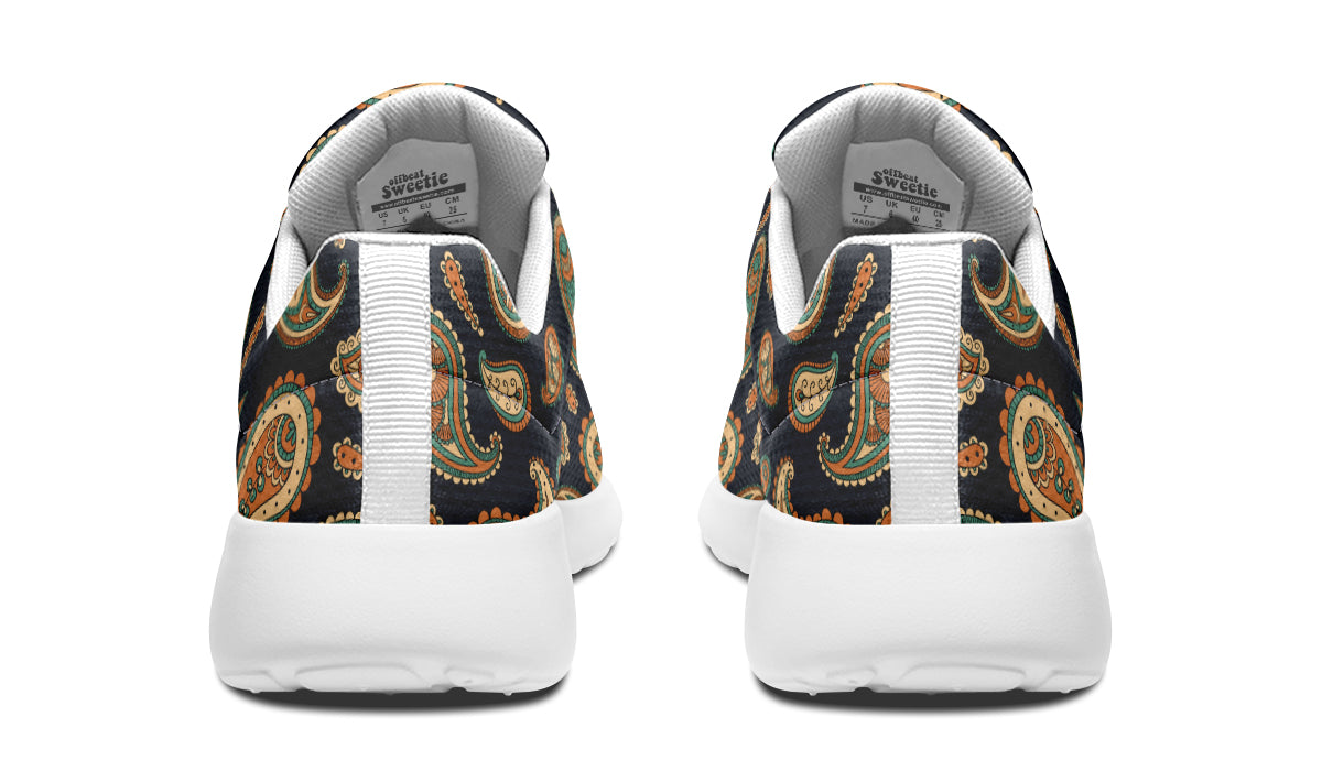 Retro Paisley Sneakers - Offbeat Sweetie