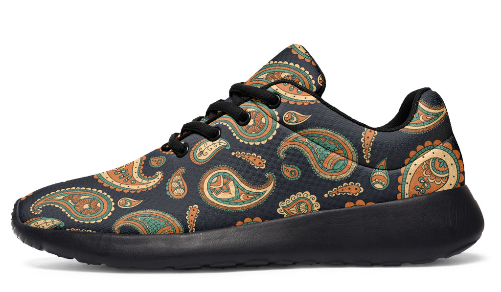 Retro Paisley Sneakers - Offbeat Sweetie