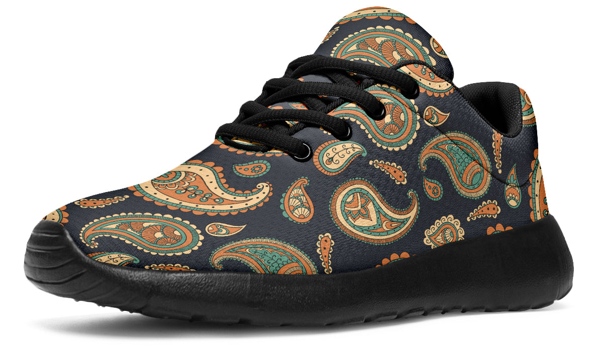 Retro Paisley Sneakers - Offbeat Sweetie