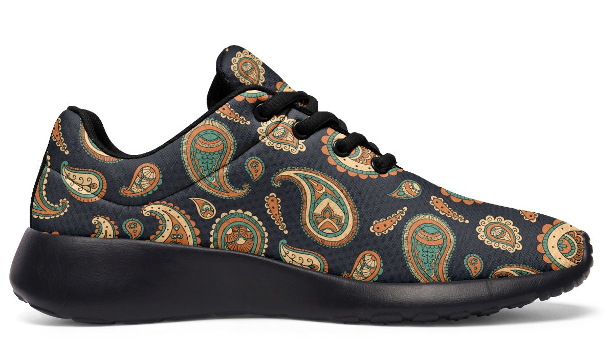 Retro Paisley Sneakers - Offbeat Sweetie