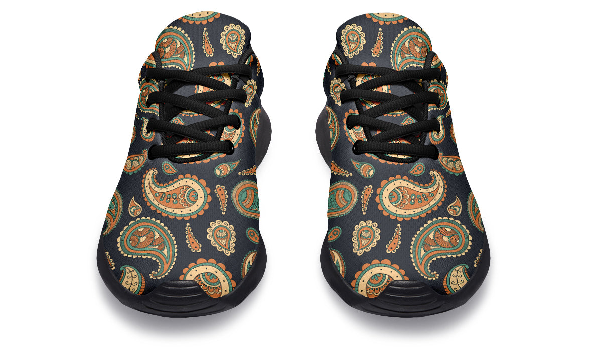 Retro Paisley Sneakers - Offbeat Sweetie