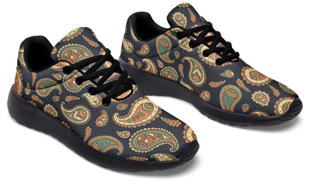 Retro Paisley Sneakers - Offbeat Sweetie