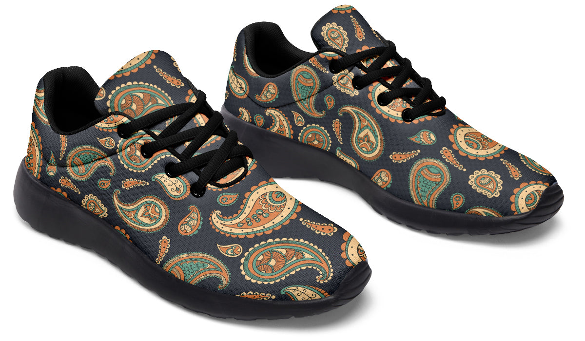 Retro Paisley Sneakers - Offbeat Sweetie