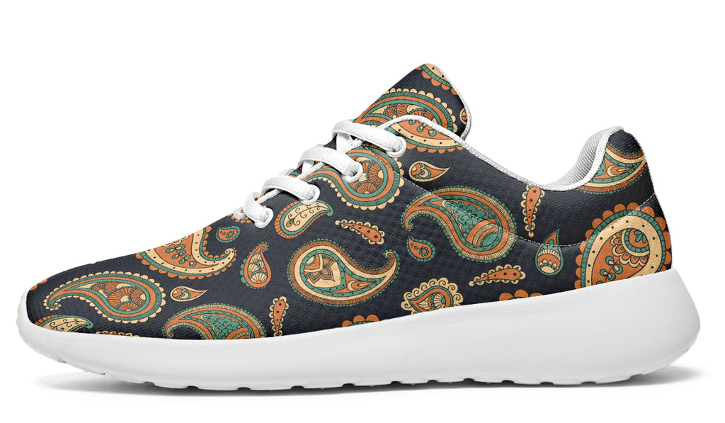Retro Paisley Sneakers - Offbeat Sweetie