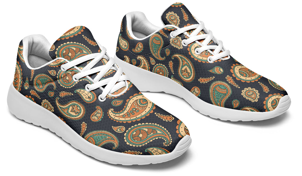 Retro Paisley Sneakers - Offbeat Sweetie