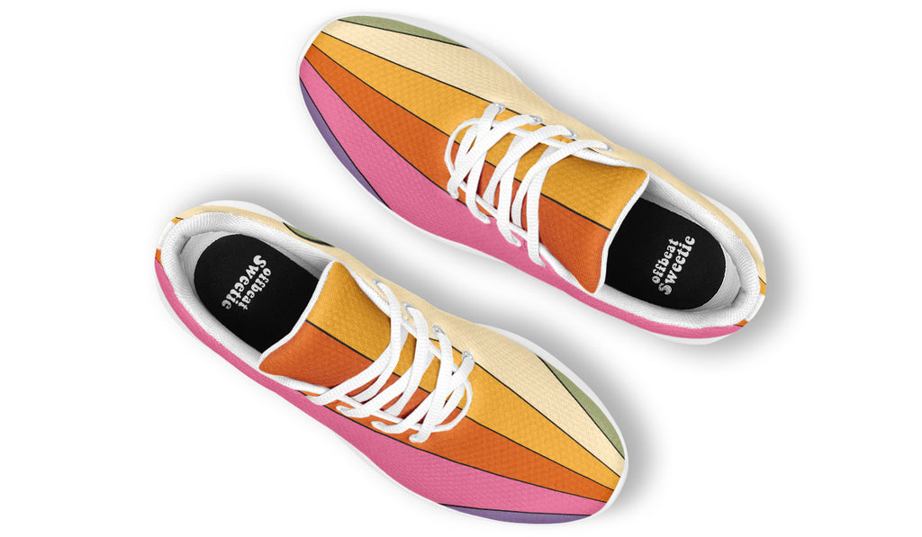 Retro Rainbow Sneakers - Offbeat Sweetie