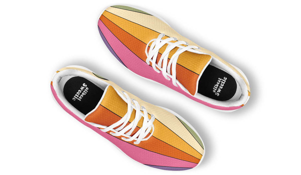Retro Rainbow Sneakers - Offbeat Sweetie