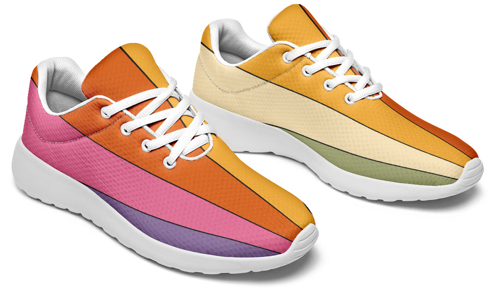 Retro Rainbow Sneakers - Offbeat Sweetie