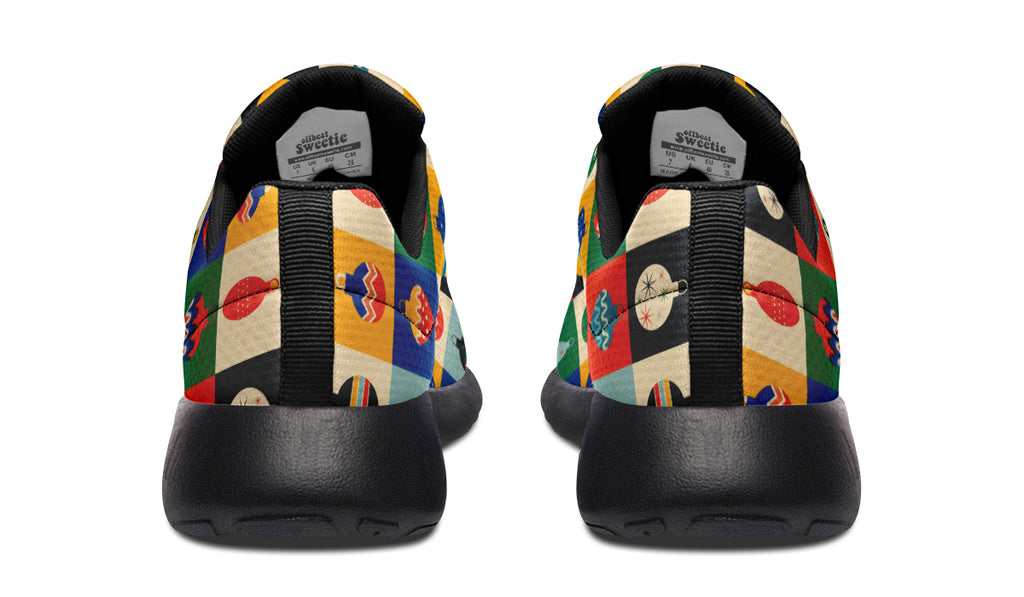 Retro Xmas Baubles Sneakers - Offbeat Sweetie