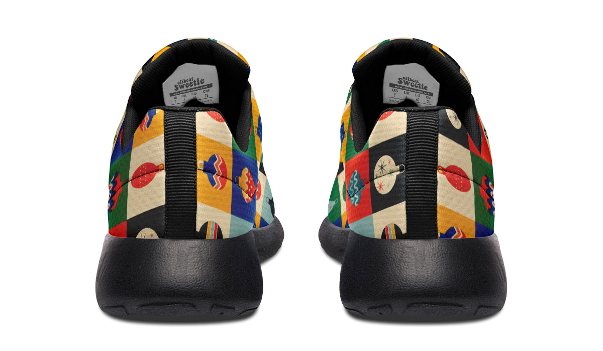 Retro Xmas Baubles Sneakers - Offbeat Sweetie