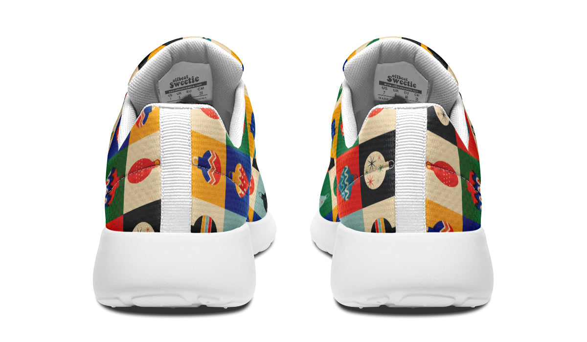 Retro Xmas Baubles Sneakers - Offbeat Sweetie