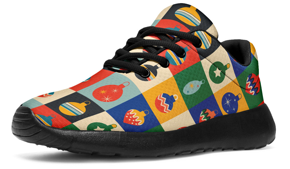 Retro Xmas Baubles Sneakers - Offbeat Sweetie