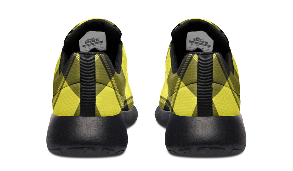 Sunny Yellow Plaid Sneakers