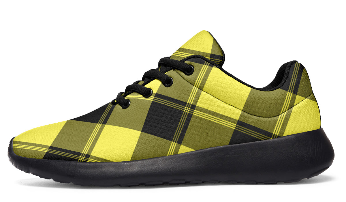 Sunny Yellow Plaid Sneakers