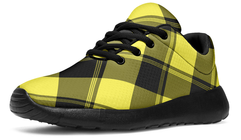 Sunny Yellow Plaid Sneakers