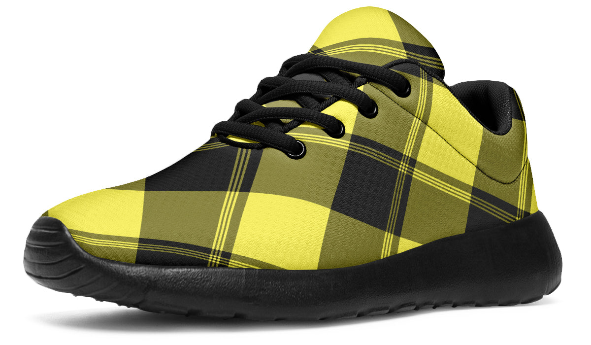 Sunny Yellow Plaid Sneakers