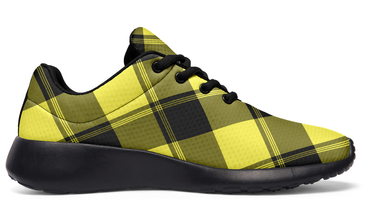 Sunny Yellow Plaid Sneakers