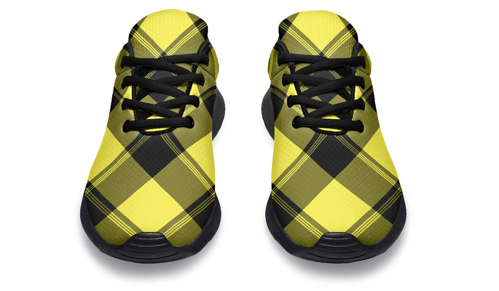 Sunny Yellow Plaid Sneakers