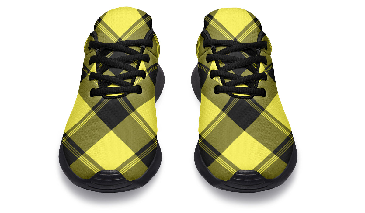 Sunny Yellow Plaid Sneakers