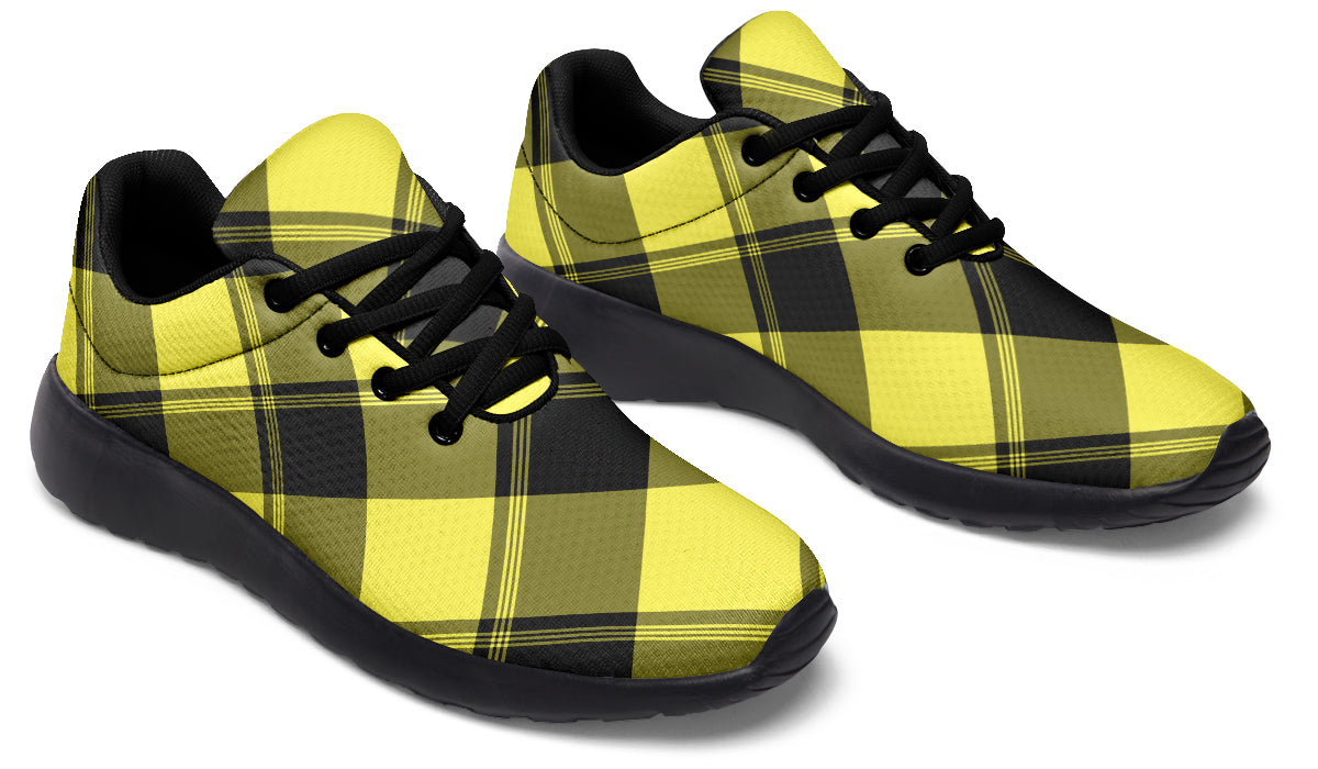 Sunny Yellow Plaid Sneakers