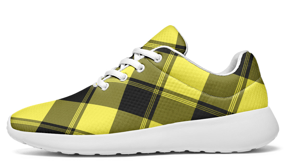 Sunny Yellow Plaid Sneakers