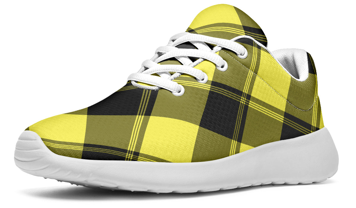 Sunny Yellow Plaid Sneakers